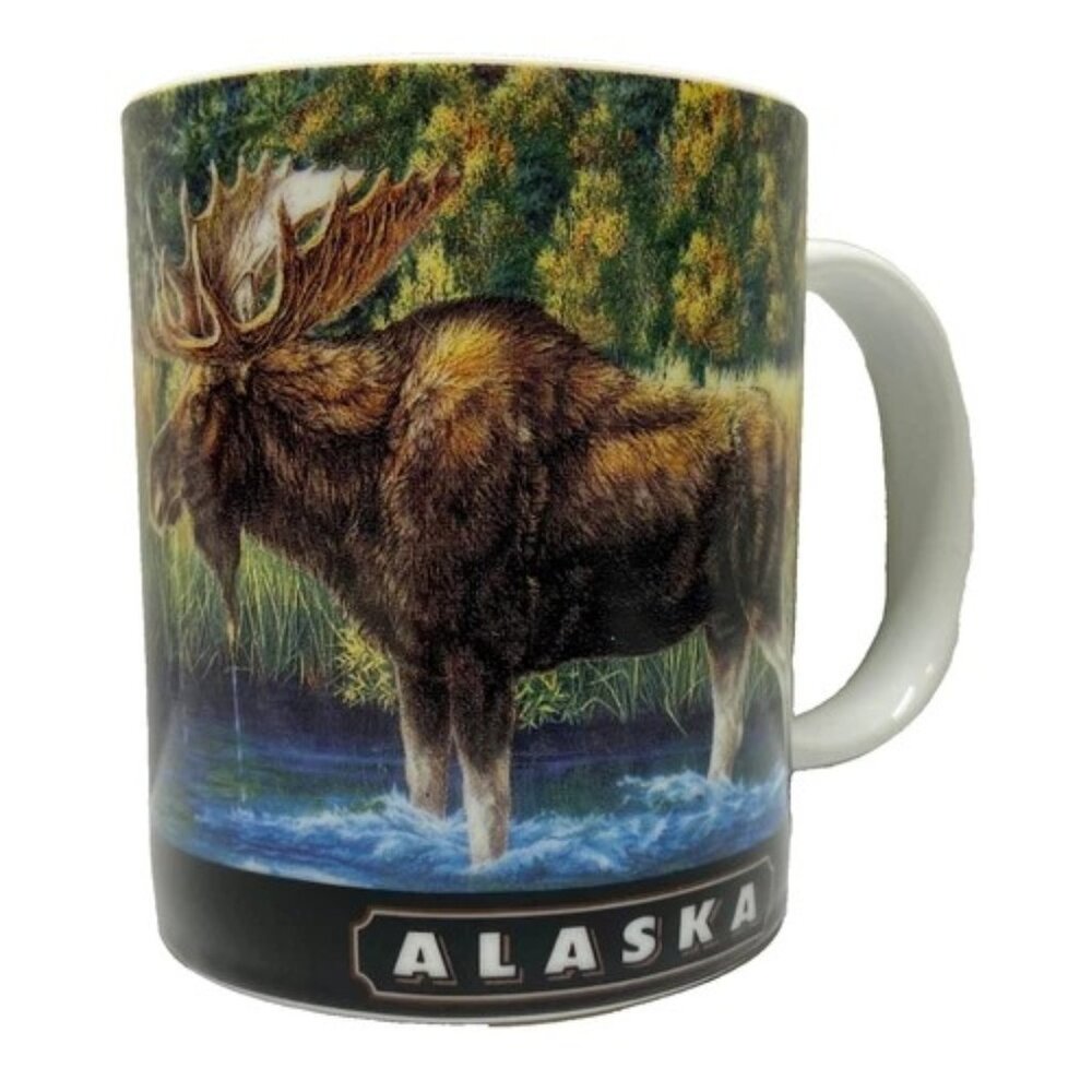 Alaska Moose Mug Artic Circle 12 oz Exclusive Cup #38795 Anchorage Moose's NWOT‎